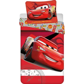 Povlečení Jerry Fabrics Bavlněné povlečení Cars Legend 140 x 200, 70 x 90 cm zipový uzávěr