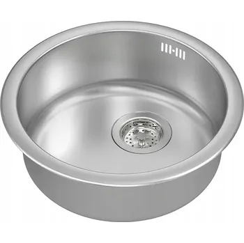 Granitový dřez Jednokomorový dřez IKEA ocel šedý