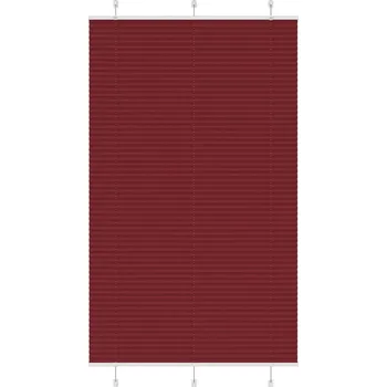 Roleta vidaXL Plisovaná roleta 120x200 cm Šířka látky 119,4cm Polyester [4015266] Barva: Vínová