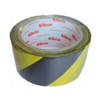 VÝSTRAŽNÁ PÁSKA SAMOLEPICÍ ŽLUTO-ČERNÁ 50MM X 33M 010 077