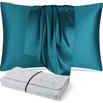 Povlak na polštářek Hedvábný povlak na polštář 6A na vlasy, 22 Momme, 50x75 cm, smaragdový