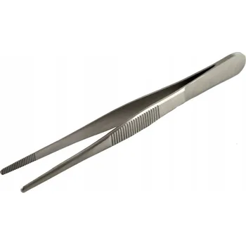 Kosmetická pinzeta Laboratorní pinzeta přímá 105 mm s půlkulatými hroty