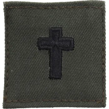 Nášivka Nášivka VOJENSKÝ KNĚZ velcro ZELENÁ (Nášivka VOJENSKÝ KNĚZ velcro ZELENÁ)