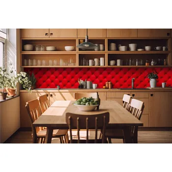 Fototapeta Fototapeta do kuchyně Červený potah, 420 x 60 cm / KI-420-070 / samolepicí fototapety na kuchyňskou linku DIMEX