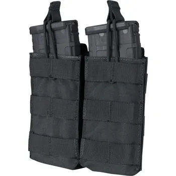 Sumka MOLLE dvojitá na zásobníky 2xM4 otevřená ČERNÁ (Sumka MOLLE dvojitá na zásobníky 2xM4 otevřená ČERNÁ)