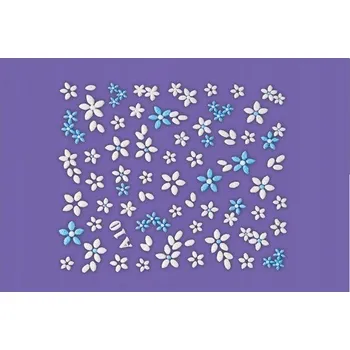 Samolepky na nehty Niko bílo-modré