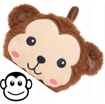 plyšák SUCHÝ TERMOFOR PLYŠOVÁ HRAČKA DO MIKROVLNNÉ TROUBY, HRACÍ DEKA, 18 cm, OPICE - levandule