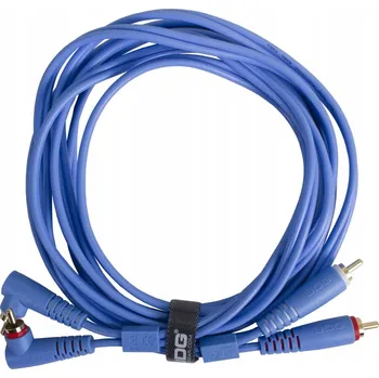 Audio kabel Kabel RCA - RCA UDG Ultimate Audio Cable Set RCA - RCA Modrý Zahnutý 3 m