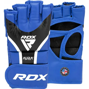 Rukavice Grapplingové rukavice RDX Grappling Aura Plus T-17 blue XL
