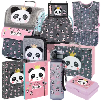 Set školních potřeb ŠKOLNÍ SADA SET 10 KS ZIPPY PANDA vhodný pro prvňáčky