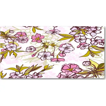 Obraz Ochranný panel Květy třešně 100x50 cm + LEPIDLO