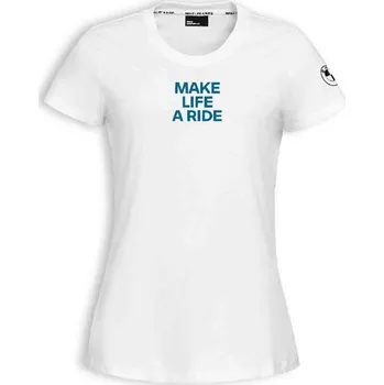 Dámské tričko BMW Motorrad Dámské triko Make Life a Ride - Bílé Velikost: XS