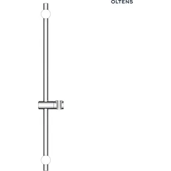 Tyč na sprchový závěs Oltens Alling 60 sprchová tyč 60 cm, chrom 37300100