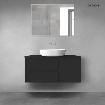 Koupelnový nábytek Oltens Vernal sada koupelnového nábytku 100 cm s horní deskou, matná černá 68201300