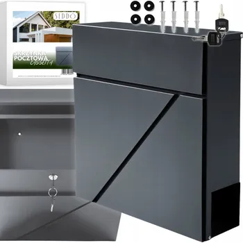 Poštovní schránka SEDŌ Poštovní schránka se schránkou na noviny šedá