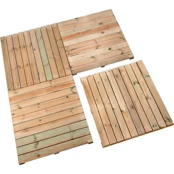 Venkovní dlažba Dřevěná venkovní dlaždice 100x100 (Dřevěná venkovní dlaždice)