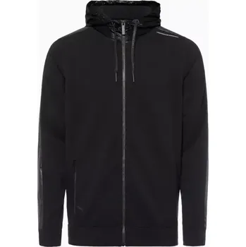 Pánská softshellová bunda PORSCHE DESIGN Leisure Jacket Bunda volnočasová sportovní na zip s kapucí černá (Pohodlná volnočasová bunda s nastavitelnou kapucí a tkaným lemem na rukávech.)