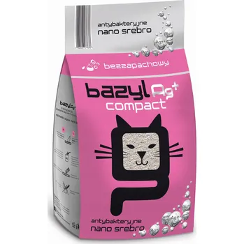 Podestýlka pro kočku Bazyl Ag+ Compact bentonitové stelivo pro kočky s nano stříbrem 5 l