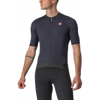 cyklistický dres Cyklistický dres Castelli Essenza light black L