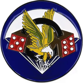 Znak kovový 506th Parachute Infantry Regiment se samolepou (Znak kovový 506th Parachute Infantry Regiment se samolepou)