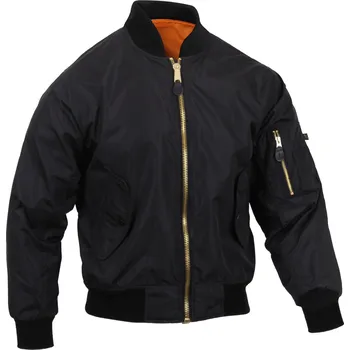 Pánský bomber Bunda bomber MA1 FLIGHT odlehčená ČERNÁ vel. XL (Bunda bomber MA1 FLIGHT odlehčená ČERNÁ vel. XL)