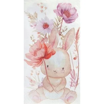 Papírový ubrousek PAPÍROVÉ UBROUSKY KRÁLÍČEK 33 X 40 CM 20 KS Velikonoce VELIKONOCE