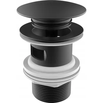 Sifon ROCA klik-klak zátka s přepadem TITANIUM BLACK KARTÁČOVANÁ A5054015NM