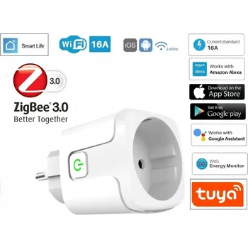 Elektrická zásuvka WiFi Gniazdko TMK WHDZ01