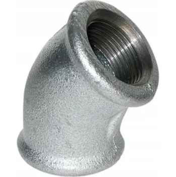Fitinka Koleno tupé 45 stupňů 1 1/4" pozinkované