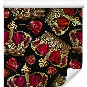 Fototapeta Tapeta pro mládež Zlaté koruny růže květiny dekorace