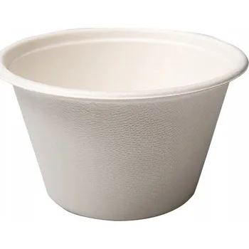 Jednorázové nádobí Nádoba na polévku z cukrové třtiny 500 ml, 50 Ks