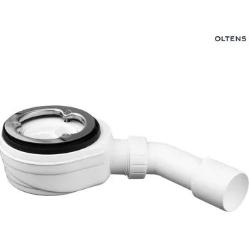 Sifon Oltens Pite Turbo vaničkový sifon, odtok 90 mm bez víčka, s kovovou přírubou 08004000