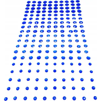 samolepka Samolepky Křišťály Šatonové Růže na Nehty Modrá Směs