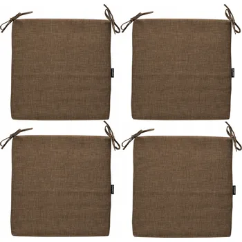 Polštář SADA POLŠTÁŘŮ NA ŽIDLE 40x40 s vázáním HNĚDÁ