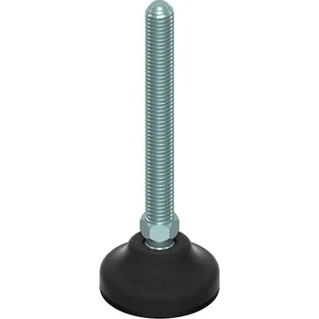 Pojezdové kolečko Noha ocelová výkyvná s plastovou patkou 50-M12x100mm