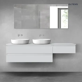 Koupelnový nábytek Oltens Vernal sada koupelnového nábytku 180 cm s horní deskou, matná šedá 68591700