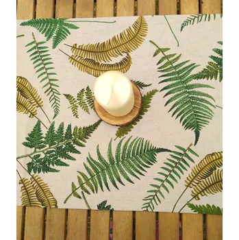 ubrus Běhoun na stůl LISTY KAPRADÍ
