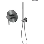 Sada Oltens Molle podomítková sprchová baterie se sprchovým setem Ume Hvita, grafit 36612400