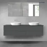 Oltens Vernal sada koupelnového nábytku 180 cm s horní deskou, matná grafitová 68551400