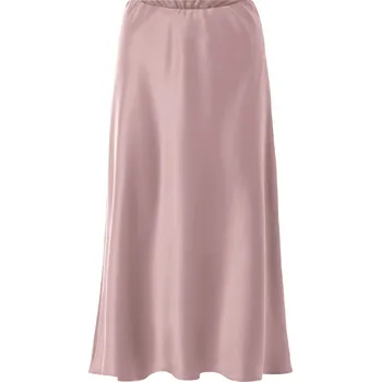 Dámská sukně esmara® Dámská saténová midi sukně (světle růžová, L(44/46))