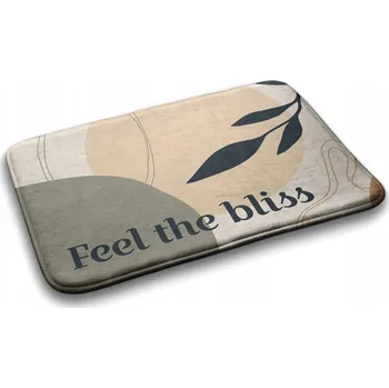 Koberec Koupelnová předložka měkká Koberec Rostlina List