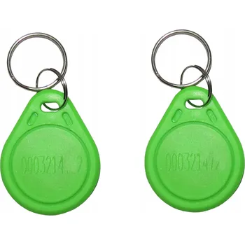 Přívěsky na klíče Fotopol TAG RFID Unique 125kHz EM4100 zelené 10 kusů