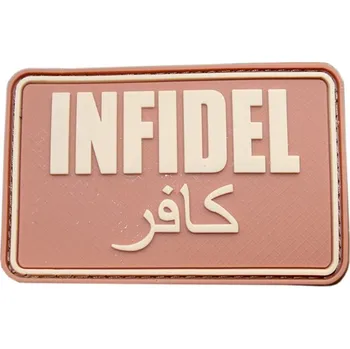Nášivka Nášivka INFIDEL plast velká DESERT (Nášivka INFIDEL plast velká DESERT)