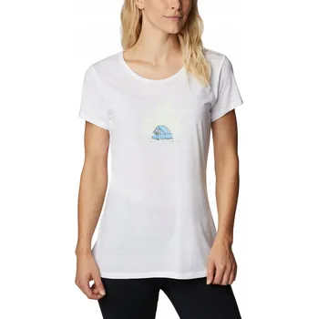 Dámské tričko Dámské trekové tričko Columbia bílé XL