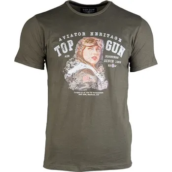 Pánské tričko Triko krátký rukáv AVIATOR ZELENÉ vel. L (Triko krátký rukáv AVIATOR ZELENÉ vel. L)