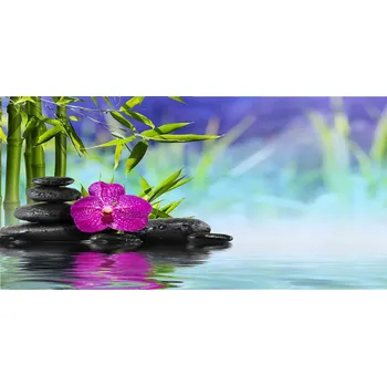 Obraz Kuchyňský panel Orchidej bambus 140x70 cm + LEPIDLO