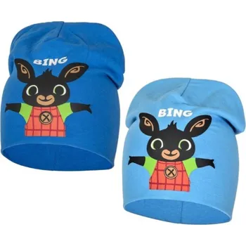 Pokrývka hlavy BAVLNĚNÁ ČEPICE BING modrá, vel. 52 Barva: Světlemodrá