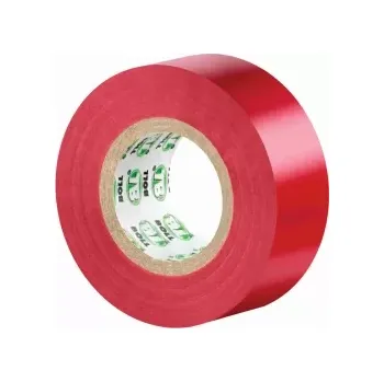 Lepicí páska BOLL izolační páska červená 19mm x 10m