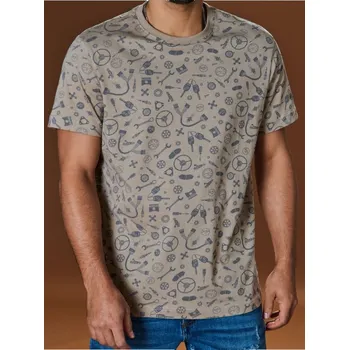 Sinsay - Tričko s celoplošným potiskem - jiné - 4983F-73X - 4983F-73X-XS