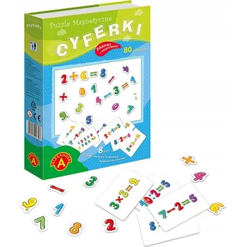 Puzzle Puzzle Alexander 80 dílků Puzzle Magnetické číslice